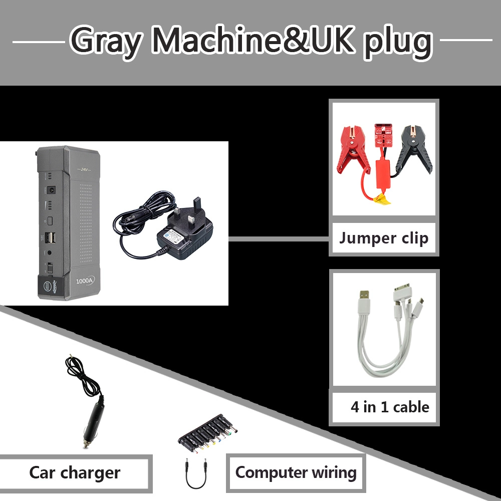 Good Quality 1000A 24V Semi Truck Heavy Duty Car Battery Booster