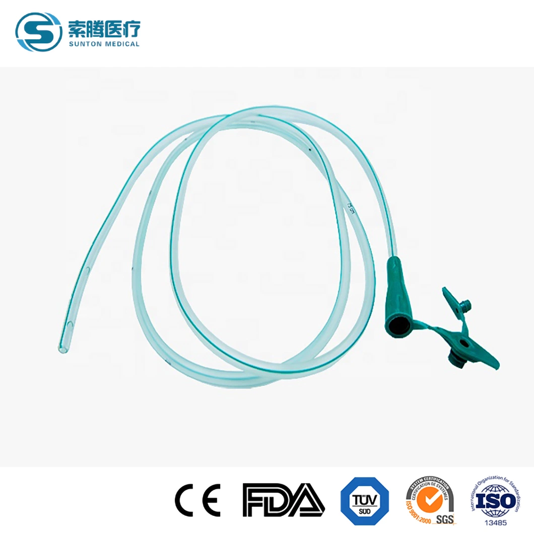 Cathéter de sonde d'alimentation de 8,0 mm de diamètre externe Sunton PVC médical de haute qualité Fabrication de cheminée de remplissage jetable échantillon disponible Chine enfance extension alimentation Tube