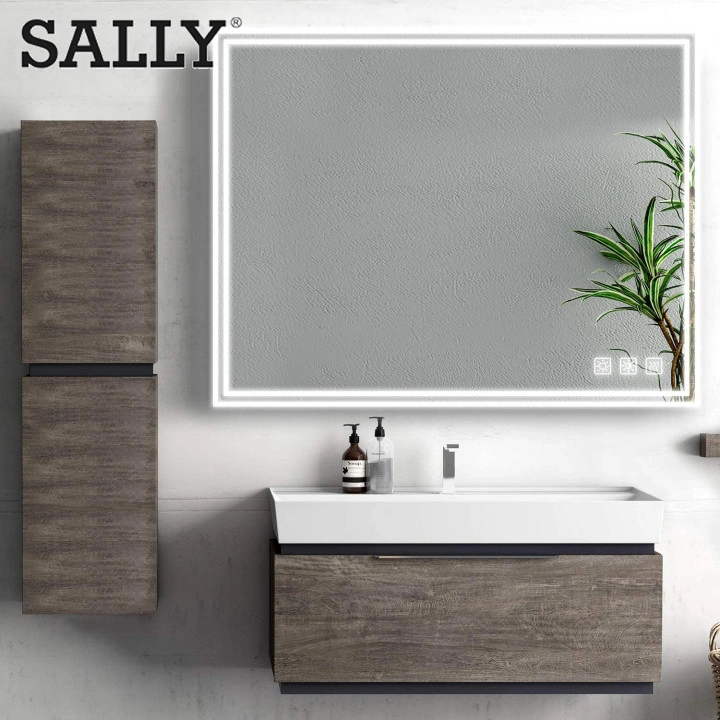 Sally LED Mirror Bathroom Luxury Wall Hang Smart Touch Sensor Make up Mirror LED Lighted Vanity Mirror