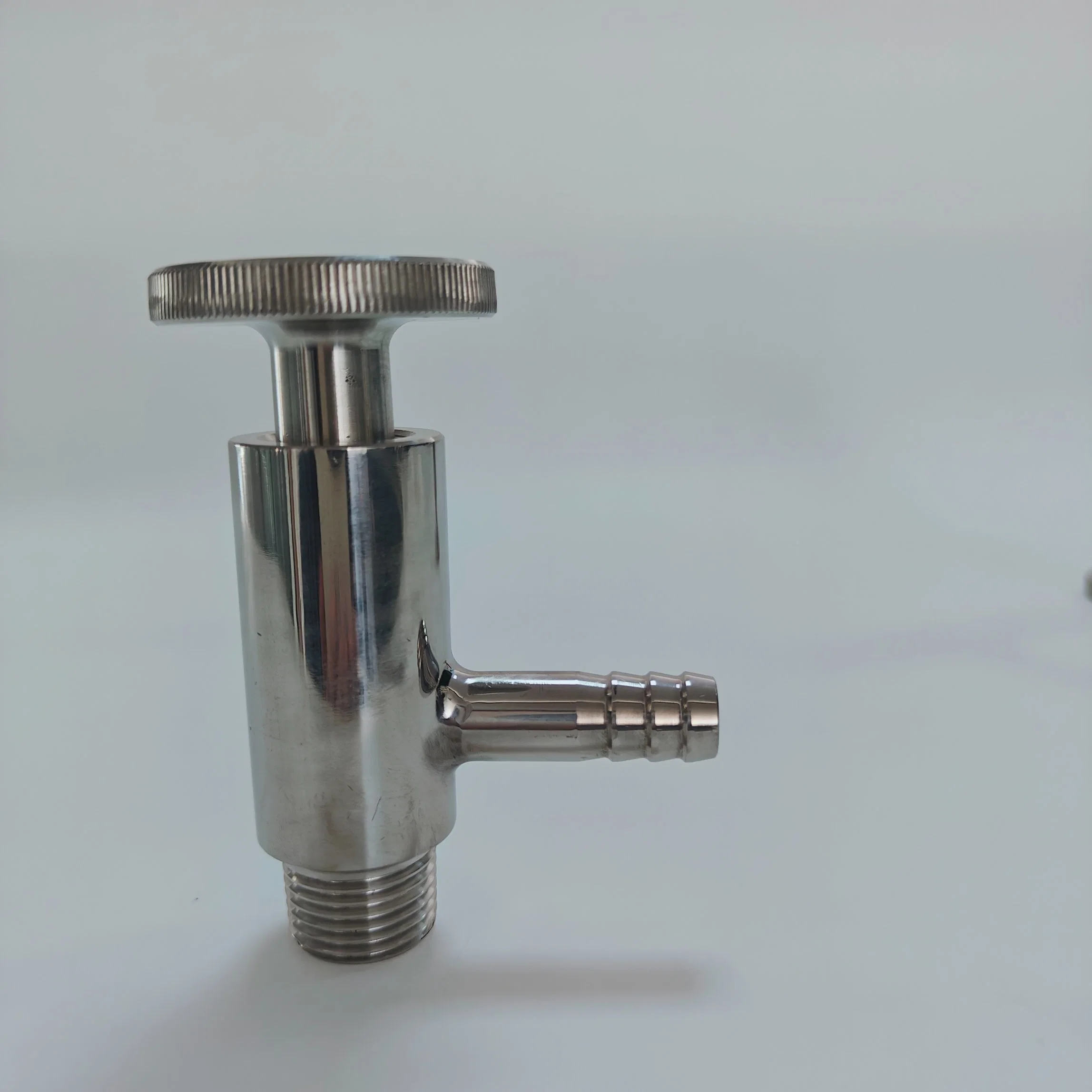 304 Stainless Steel Sanitary Quick-Fit Wine Sample Valve Aseptic Ss Tri Try Clamp/Male Thread Sampling Valve Sample Cock Valve