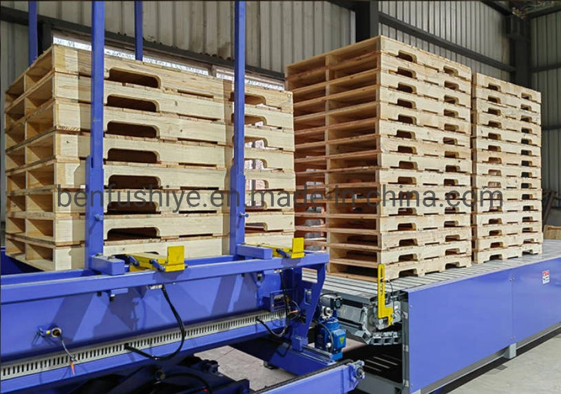 Automatic Bf European Standard Wood Wooden Block Pallet Nailer Pallet Nailing Making Machine