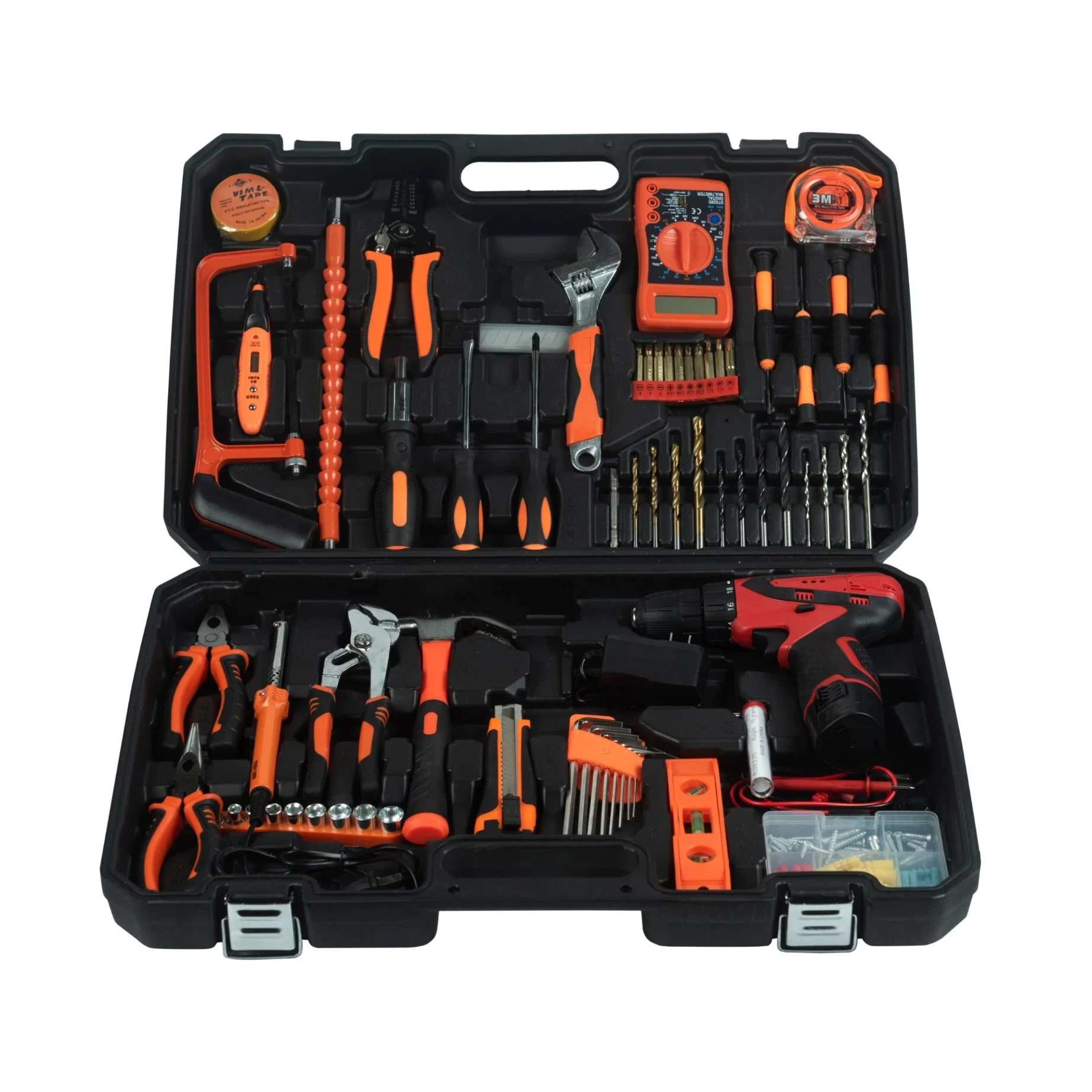 Kit de herramienta para el hogar hogar portátil de la reparación de hardware de un electricista, conjunto de herramientas de mano de conjunto de herramientas Herramientas eléctricas
