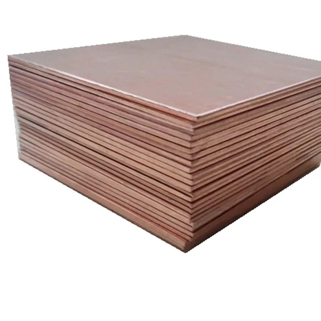 Quality Pure Copper Plate 3mm Sheet Nickel Plated Copper Sheet 10mm 20mm Thickness Copper Cathode Plates for Earthing