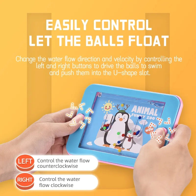 Children Educational Gifts Promotion Intellectual Toy Game Machine Handheld Water Ring Kids Water Game