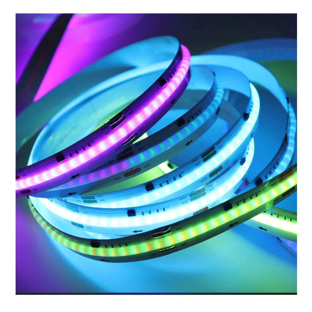 RGB Digital Pixel COB LED Strip DC 12V/24V Strip Lights for Decorations