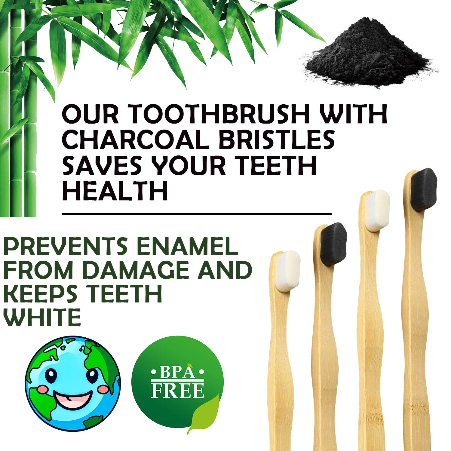 مستلزمات فندق Bamboo Toothrushes مخصصة حسب الطلب