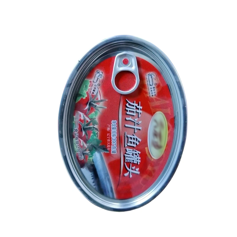 Oval tin can suitable for fish