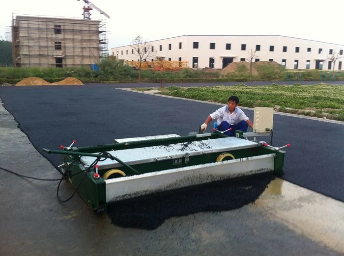 Paver Laying Machine 1.5t EPDM SBR Granules Rubber Flooring Spreading Paving Machine for Roads\Bridges\Parking Lots\Sports Fields