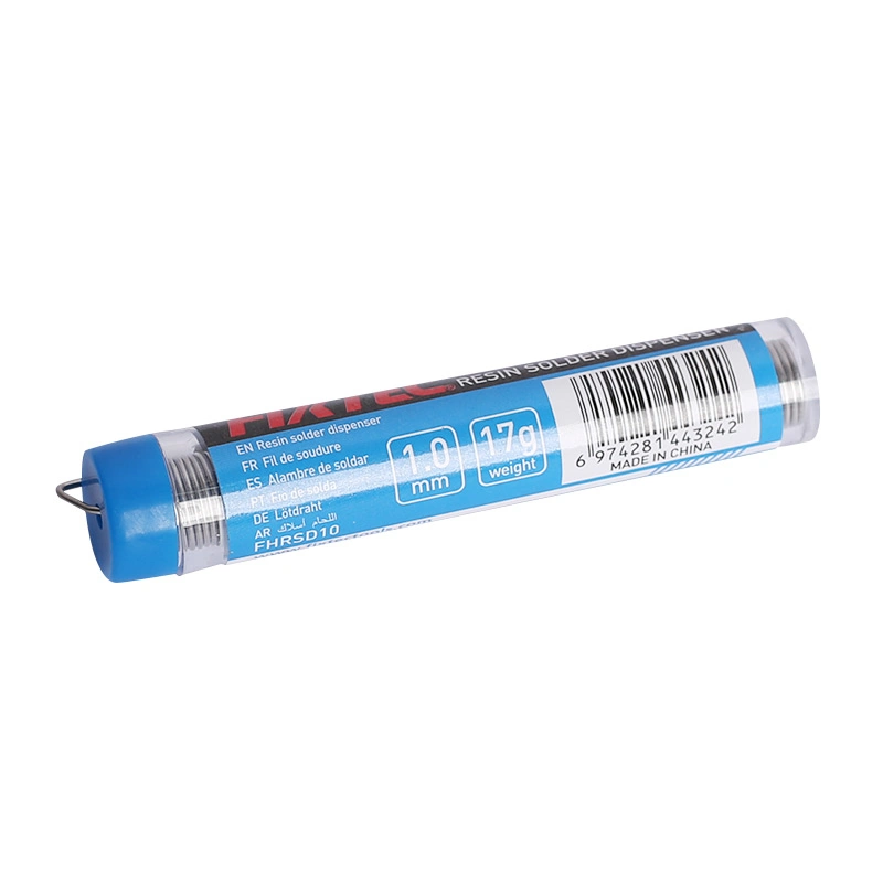 Soldadura de núcleo de resina/estaño Flux Rosin Fixtec 1,0mm/17g cable de soldadura &amp; Dispensador de tubo de lápiz herramienta de cable de soldadura de núcleo de estaño