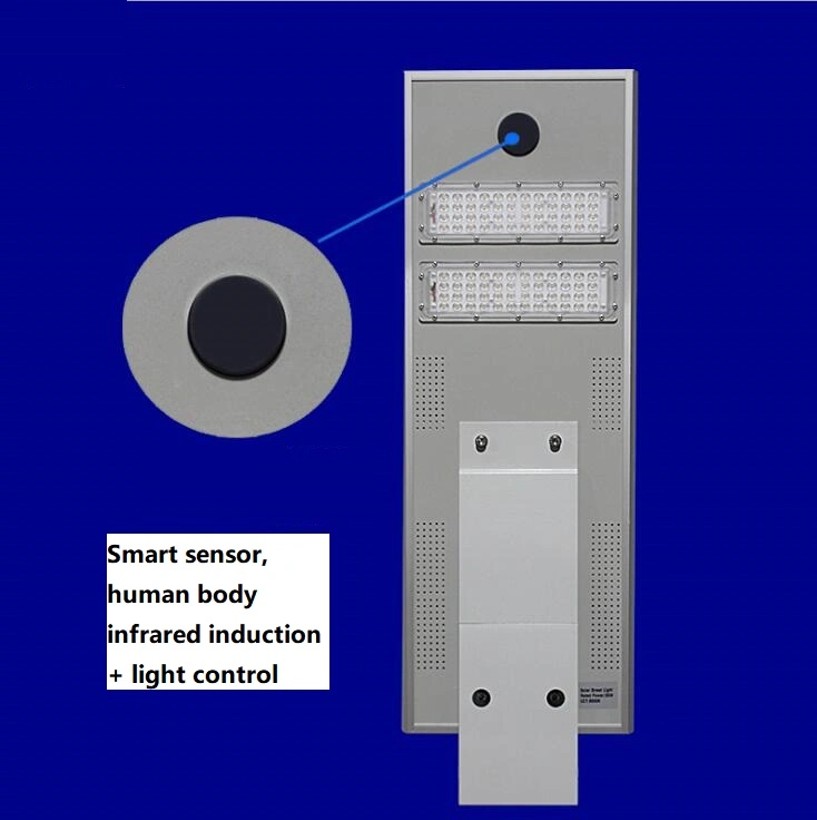 Intelligent Pure White 30W Integrated LED Solar Street Light Lamp