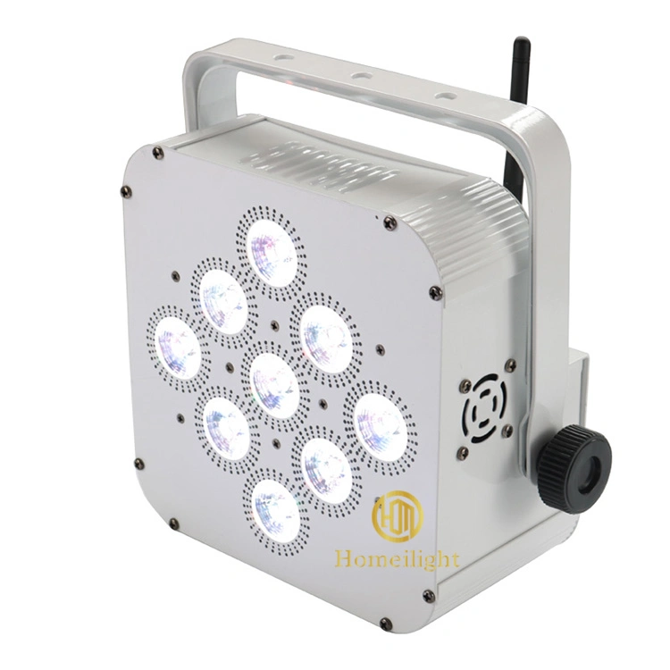 Battery Powered PAR Lights 9X18W Portable Stage Lighting