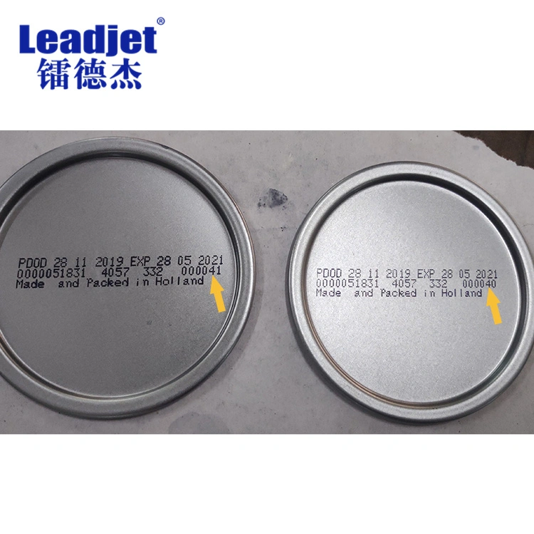 Leadjet V680 Label CIJ máquina de impresión de inyección de tinta frasco de mascotas Fecha de caducidad codificación impresora Diario Industrial Coder apoyo Español