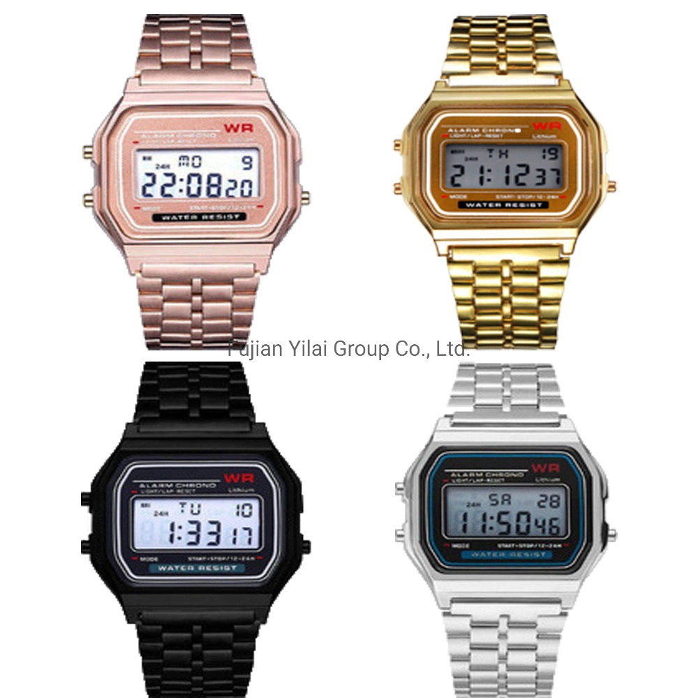 Wholesale LED Fashion Electronic Watch Steel Band A159 Watch Multifunction