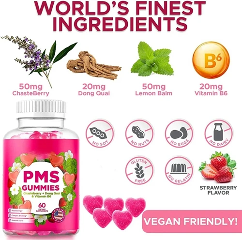 Women Bloating Relief Period Cramps Health Product Woman Pms Gummies