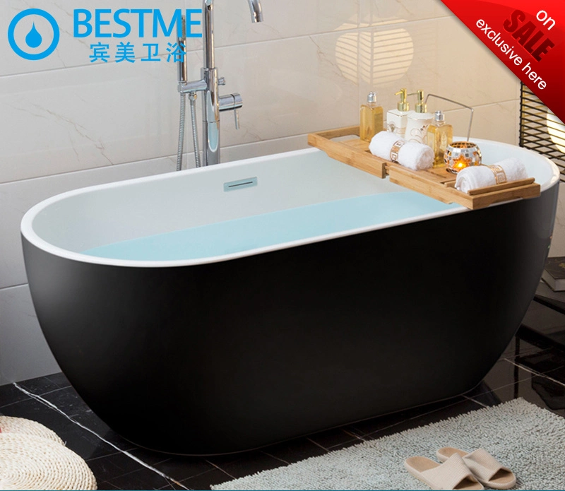 Foshan Bestme Supplier Free-Standing Hot Bathtub Acrylic ODM OEM Easy Clean White Easy Install Art Bathtub (BT-Y2589)