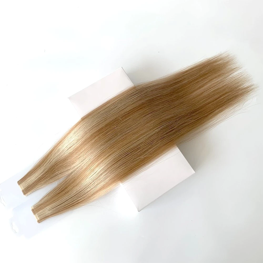 Destaque Fita de Extensões de Cabelo de Qualidade Superior de Cabelo Russo com Corte de Cutícula Fina.