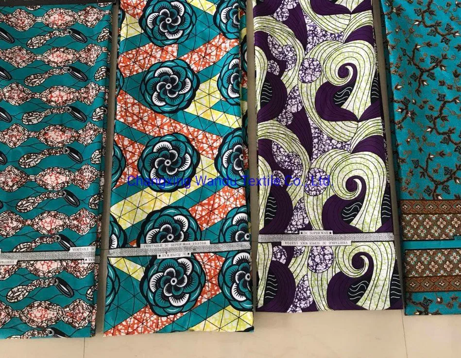 Indian Printed Fabric, Imitation Wax Fabric, Polyester Fiber Fabric, Exported to East Asia and Other Regions