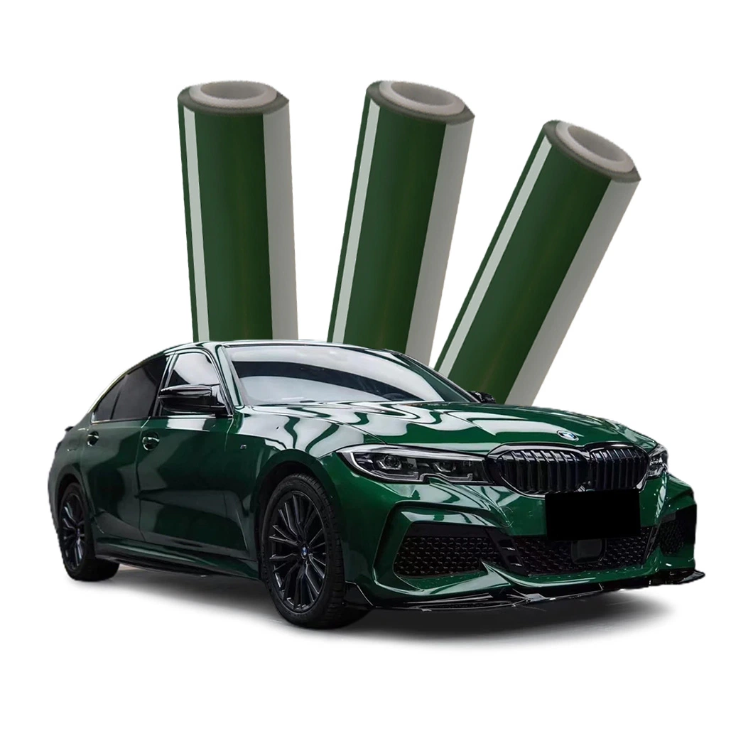 Beikaer Super Glossy Vintage Racing Green Pet PVC Material Vinyl Car Wrapping Sticker