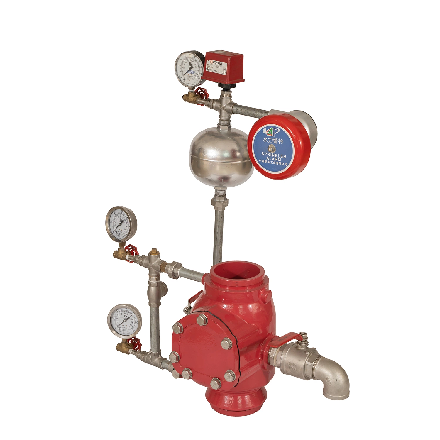 Class 300 Cast Bronze Globe Valve Angle Valve UL/FM Certified Fire Fighting Use