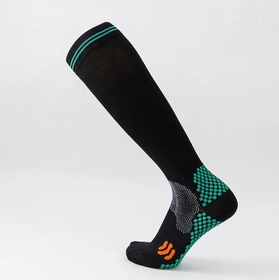 Custom OEM Logo Long Sleeve Nylon Unisex Men Cycling Sports Football Compression Socks