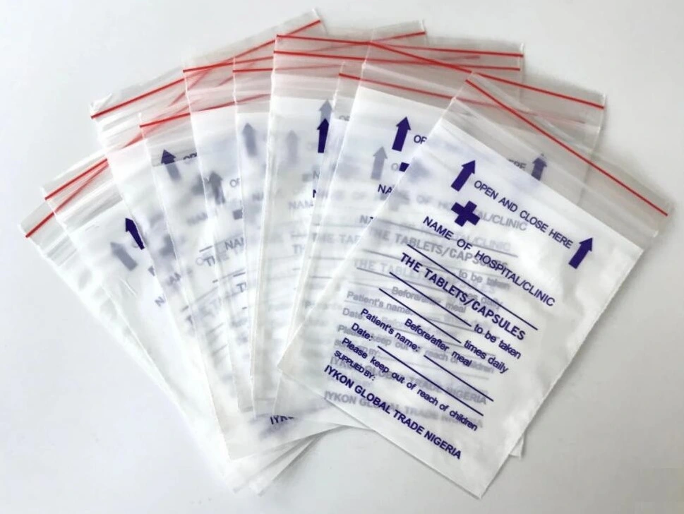 Medicamentos Envelope Medicines sacos Ziplock