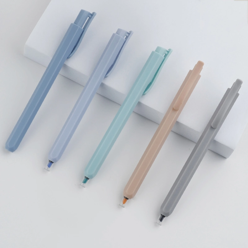 Gift Stationery Wholesale/Supplier Custom Office Promotional Multicolor Click Highlighter Pen