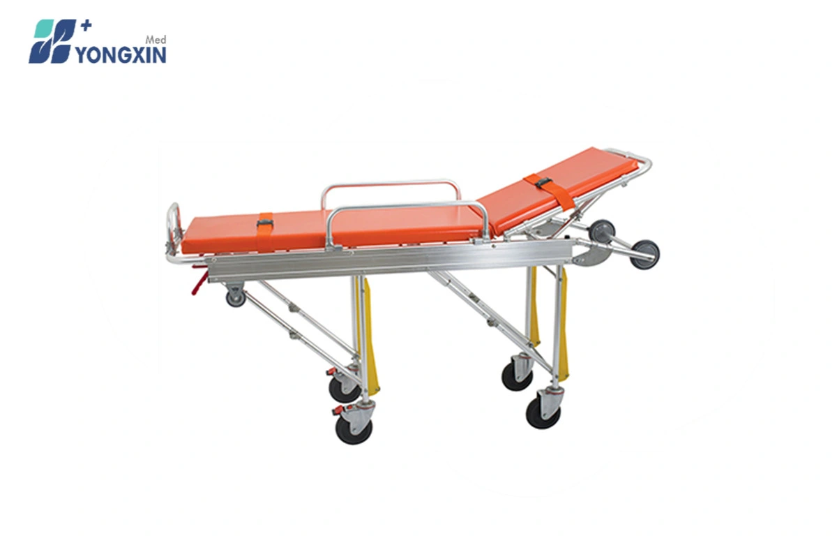 YXZ-D-G2 Equipamento médico Alminium Alloy Stretcher para ambulância