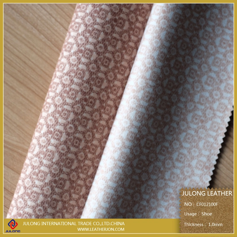 High Quality Cloth Fabric Leather for Shoe (CF012100F)