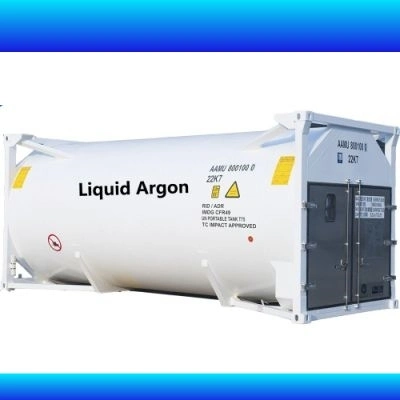 Stainless Steel T75 Liquid Argon Shipping Container 20FT Cryogenic Tank ISO Tank Container