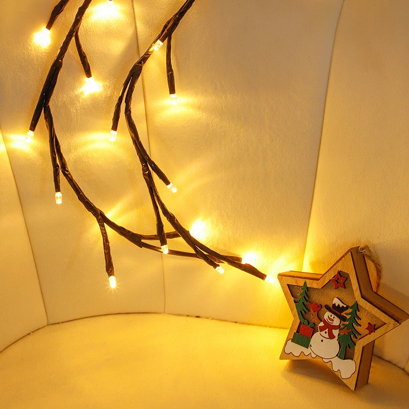 DIY Holiday Tree Vine Light with USB Powered LED Branch Light