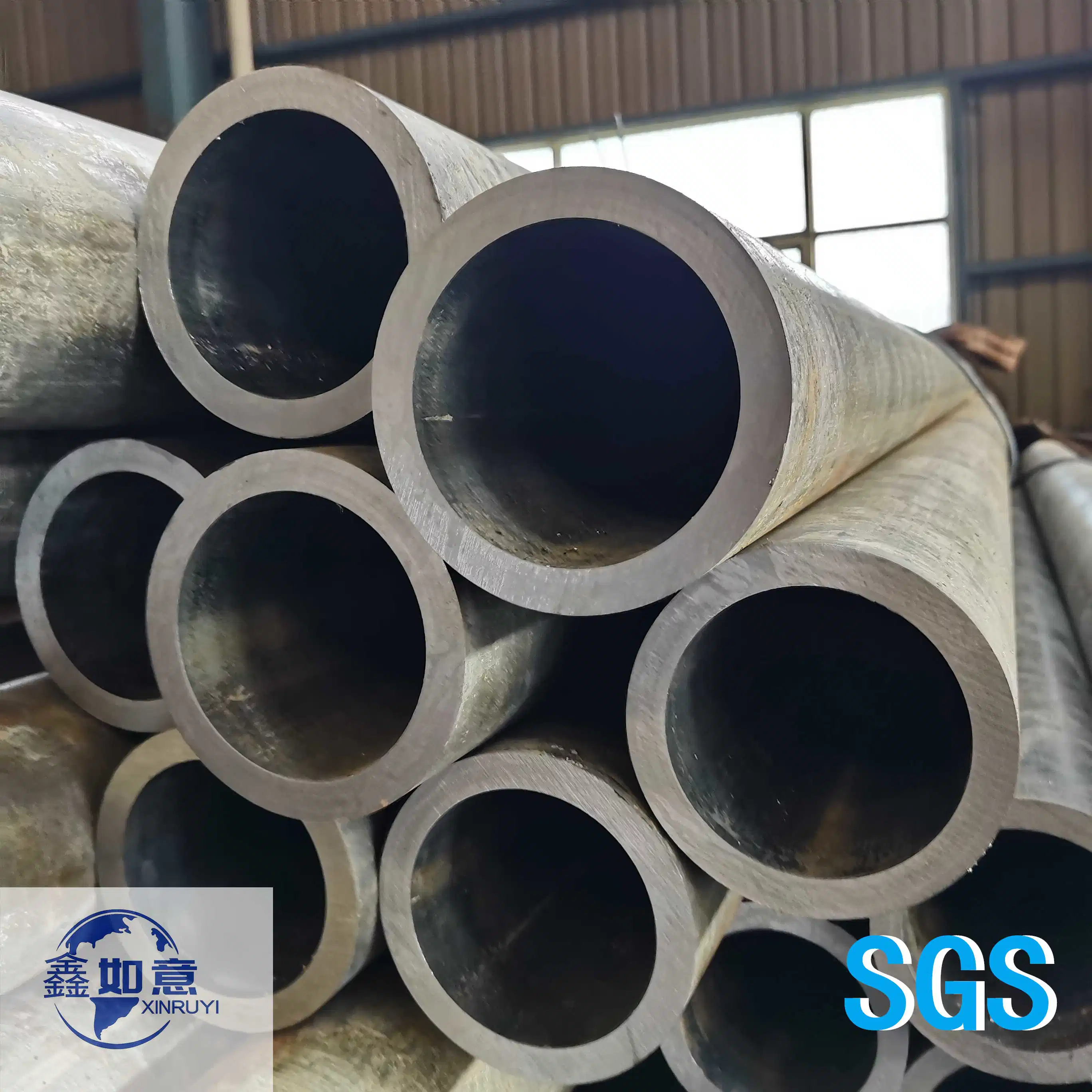 Hydraulic Cold Drawing with Inner Core Rod DIN 1629 St52 St37 St42 Round Square Rectangular Special Shape Hollow Sections Pickling Bks Seamless Steel Tube