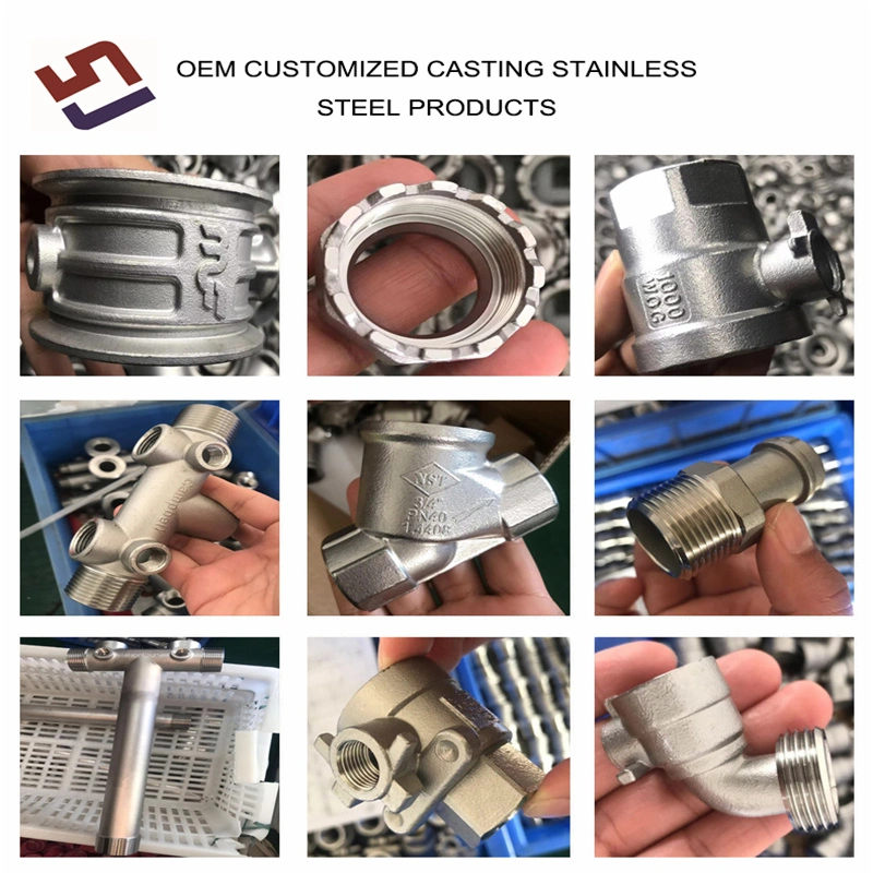 Stainless Steel 304 Thread Casting Pipe Fitting Customized Connector 90 Degree Street Exhaust Elbow Building Plumbing Materials