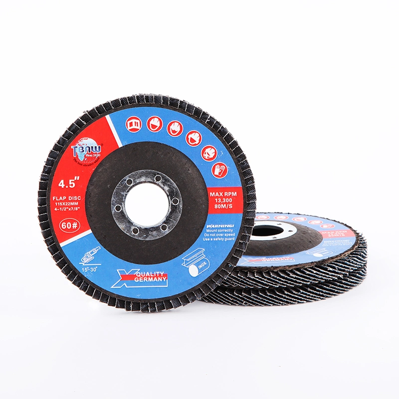 4-1/2 Inch 115 Steelness Steel Abrasive Blue with Zirconia Alumina Flap Disc