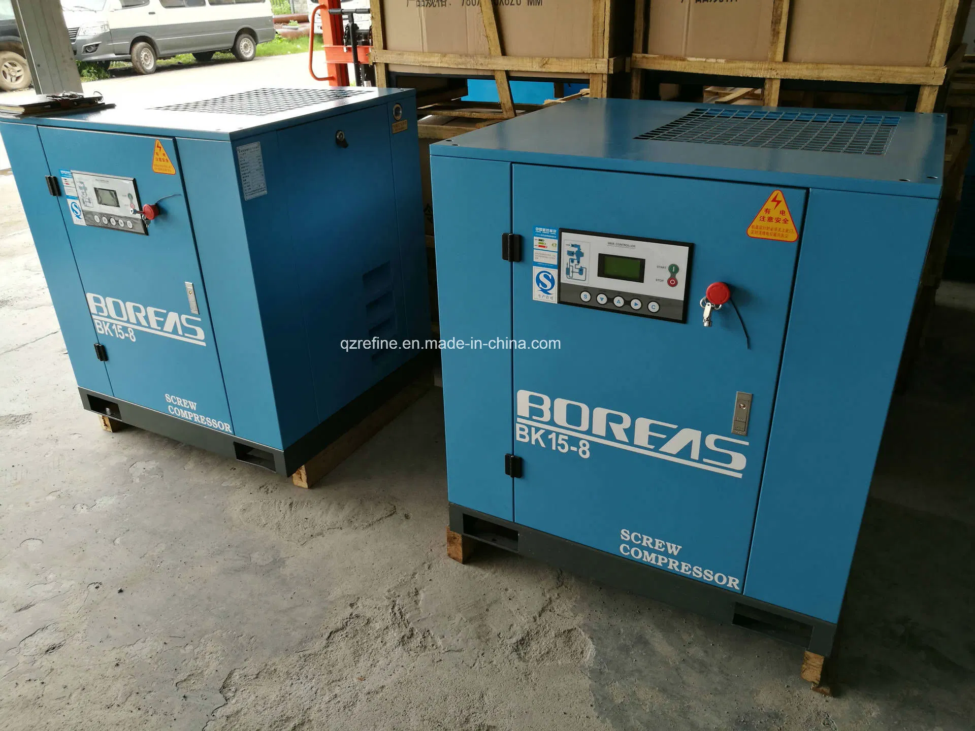 BK15-8 20HP 84CFM/8BAR Belt Connecting AC Screw Air Compressor