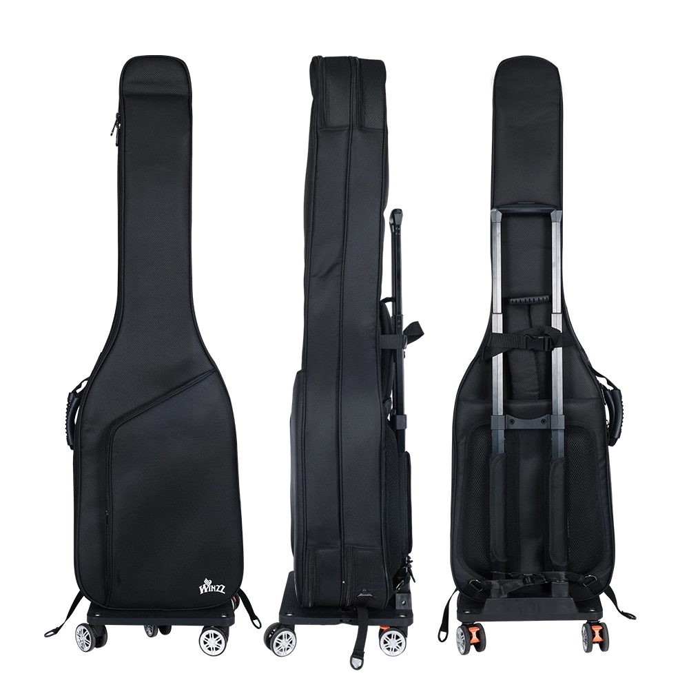 Varilla desmontable Custom Guitar Bass Bag 2pcs Guitarra Bajo eléctrico instrumento de bolsas y bolsas de los casos (BGB16818W)