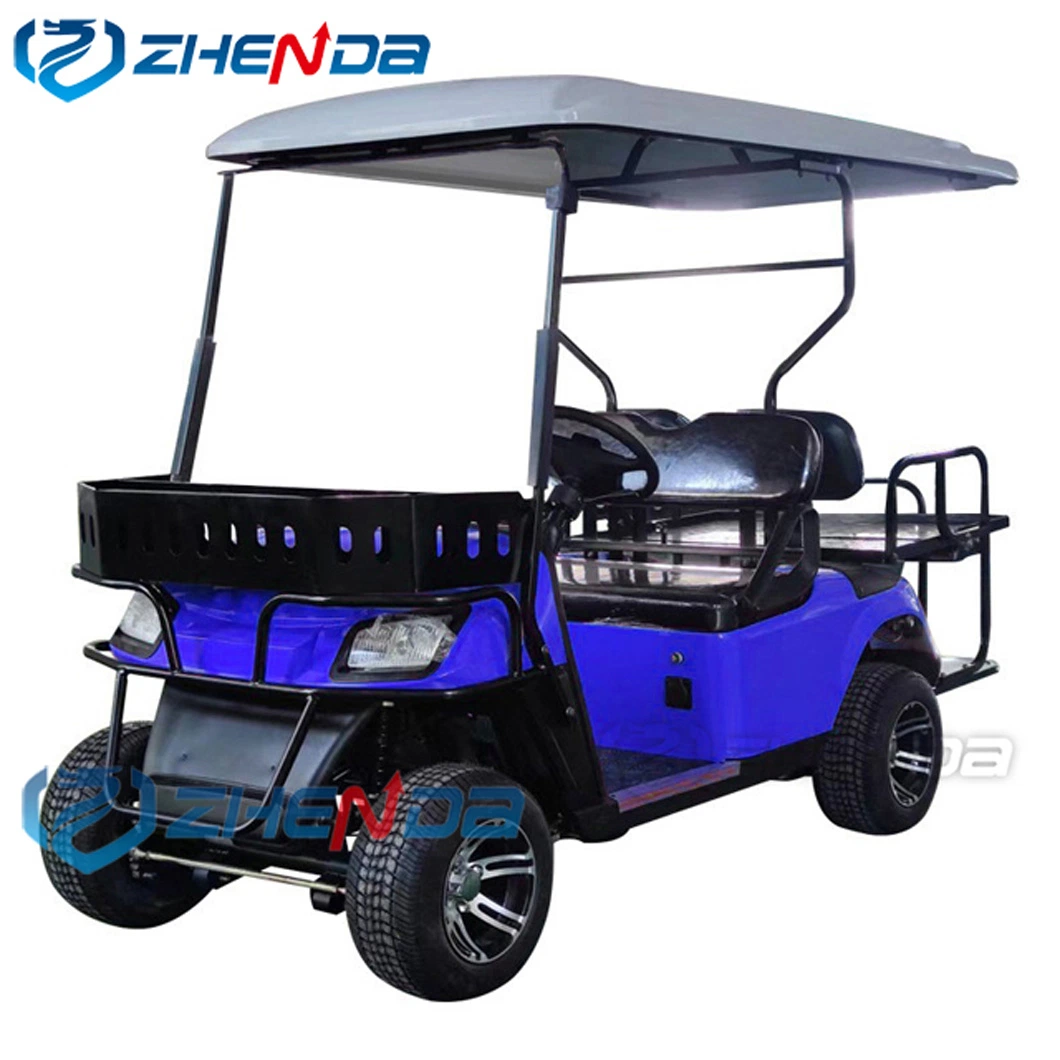 LiFePO4 Solar Powered Cooler Ion Battery 12V Lithium Battery 8 Seater 48V 72V Vintage Electric Push Golf Cart with Remote