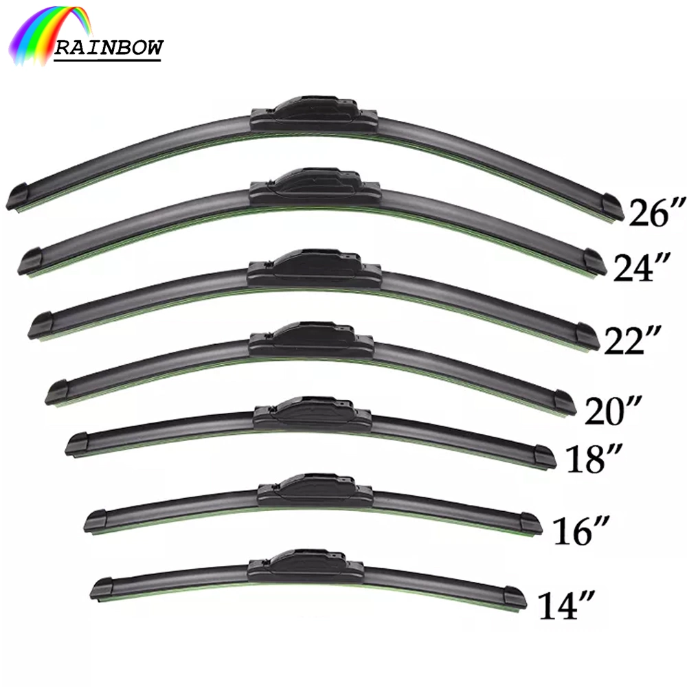 Flach/weich/ohne Knochen Rahmen Universal Multi-Typ-Wiper Blade für alle Auto-Fenster / Windschutzscheibe / Windschutz Fahrzeugzubehör Für Heckscheibenwischer