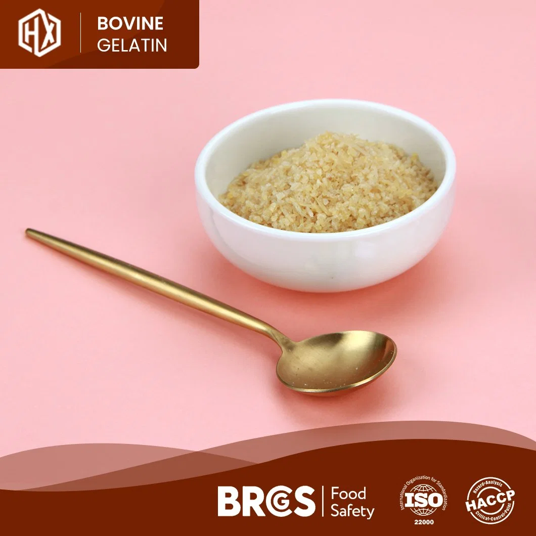 Haoxiang gelatina bovina 160 180 Bloom bovino de alta pureza Gelatina para pele China amostra de fornecedor disponível gelatina para pele bovina industrial