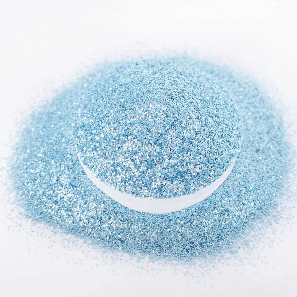 G5640 Neu Houlk Fine Crystal Blue Pet Glitter Powder für Weihnachten Nail Art Kosmetische Dekoration