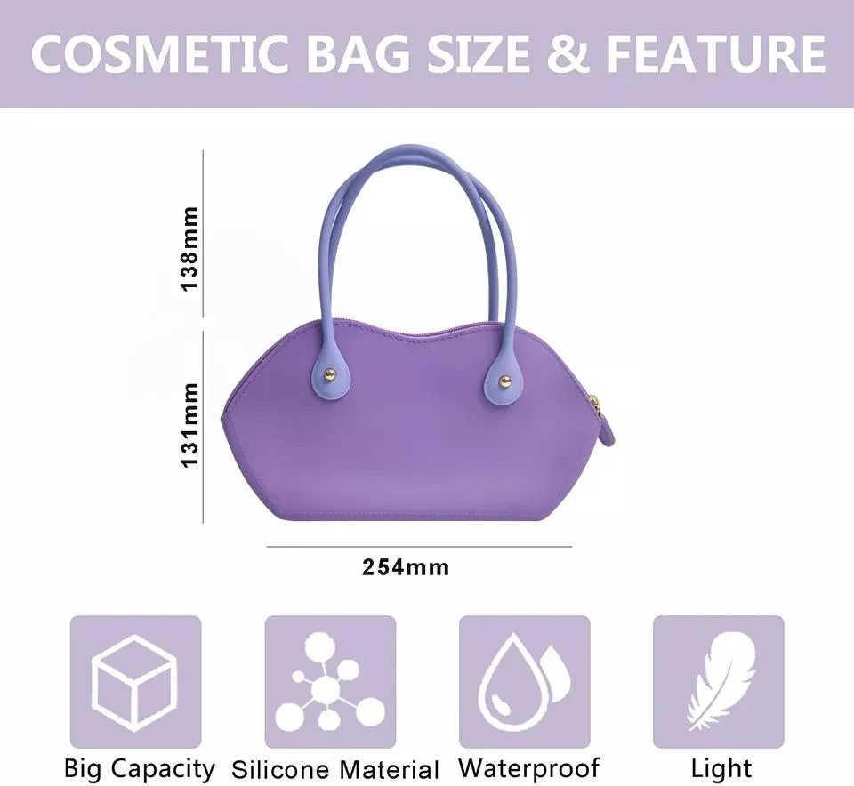 Silicone Purses and Handbags for Women Fashion Tote Bags Shoulder Bag Top Handle Satchel Bags