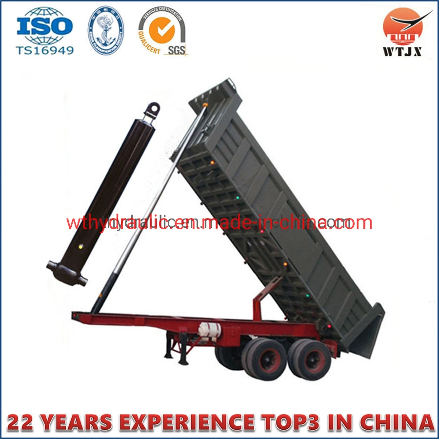 Single Acting Hyva Type Telescopic Hydraulic Cylinder for Dump Trailer on Best Sale