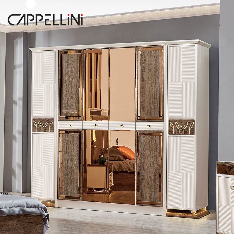Fabricado en China al por mayor King Size doble cuero conjunto de camas Casa moderna Mobiliario de dormitorio de lujo de madera
