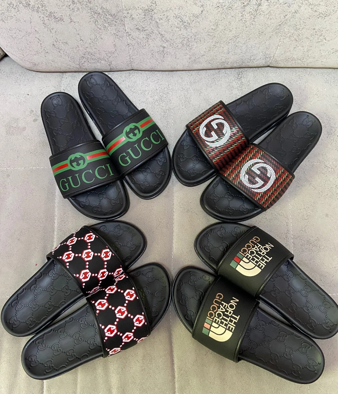 Оптовые продажи Super Soft PU Slides сандалии обувь Летний дизайн Gg Туфли-круговые