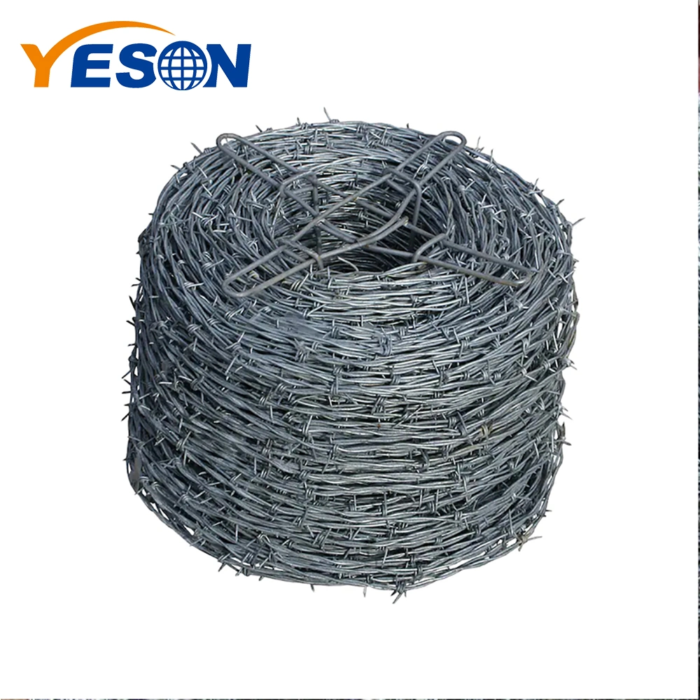 Factory Hot Dipped Galvanized PVC Stainless Steel Barbed Wire Fencing Wire Price