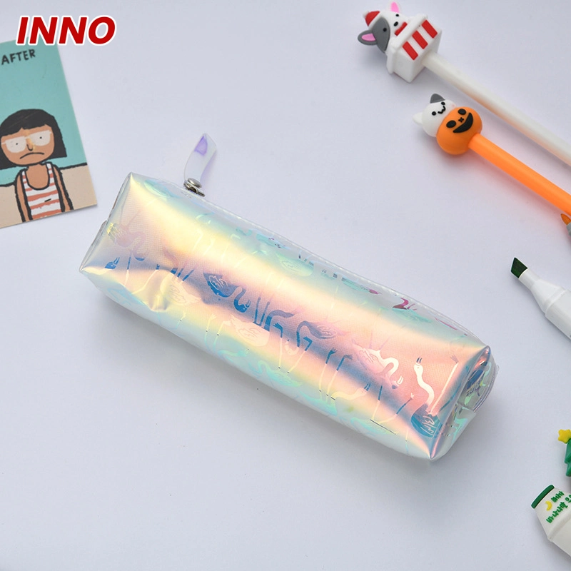 Factory Direct Selling Inno Brand R054# Square Zipper Pencil Bag for Children Stationery Storage Case Eco-Friendly