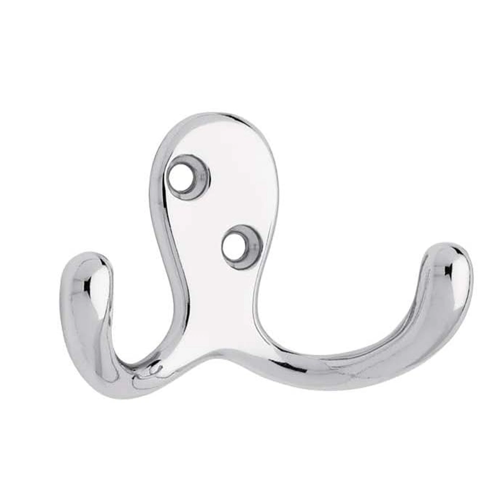 Double Prong Handtuchhaken, Robe Hook Matte Nickel Handtuchhalter für Badezimmer, Bad-Accessoires