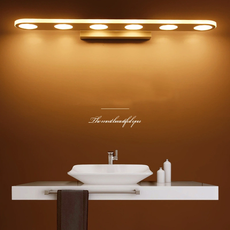 Minimalist LED Mirror Light Industrial Wall Lamp Sconce 12W18W Acrylic Indoor Lighting (WH-MR-21)