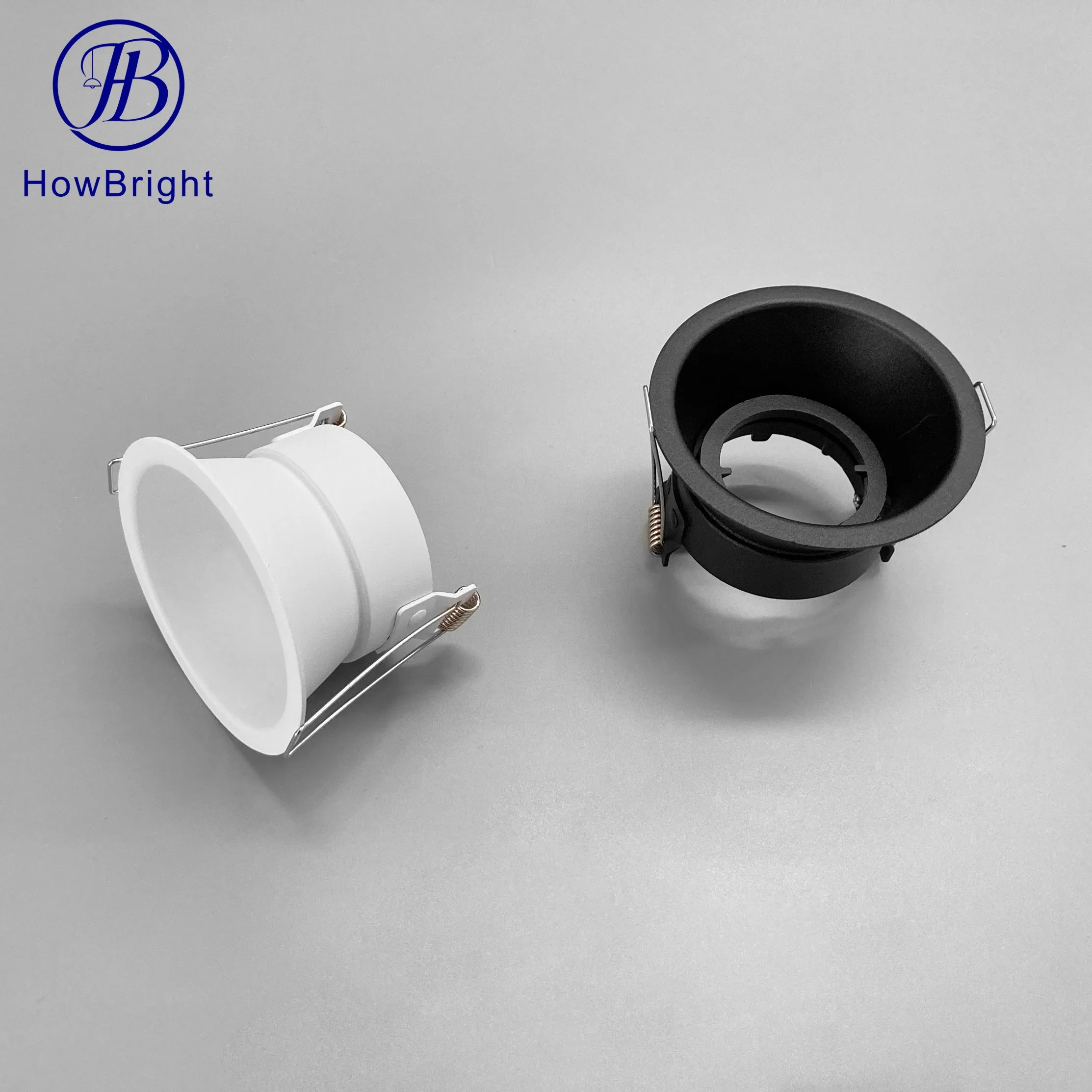 Howbright aluminio GU10 Blanco Negro Foco circular en el techo interior comercial rebajado de buena calidad de la luz de abajo