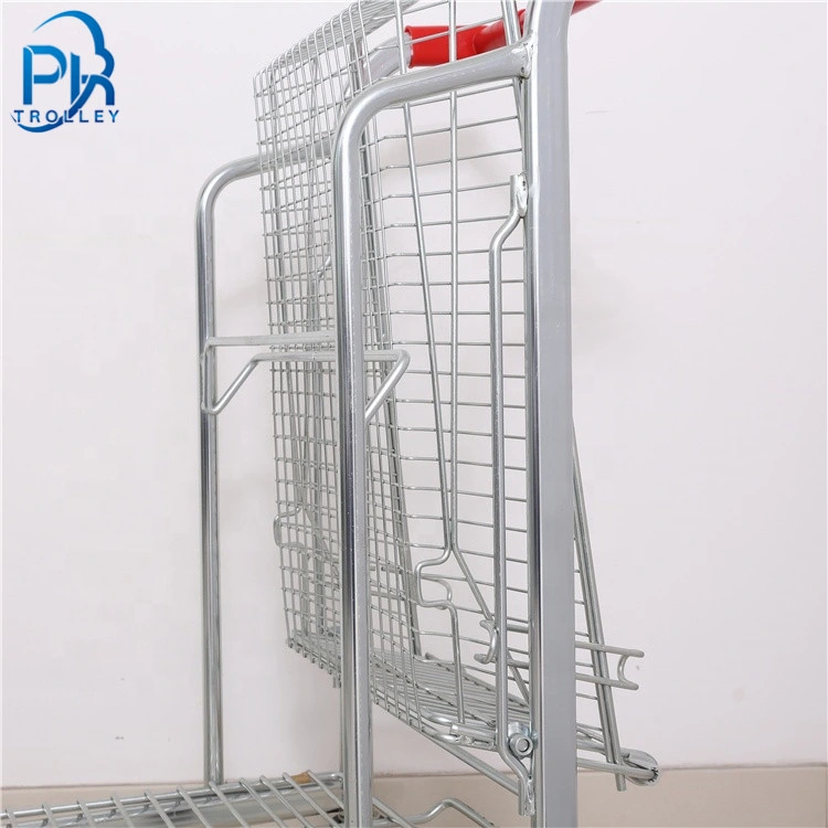 Flat Trolley Supermarket Supplier Supermarket Shelf Hanfolding Shopping Cart Handling Equipment