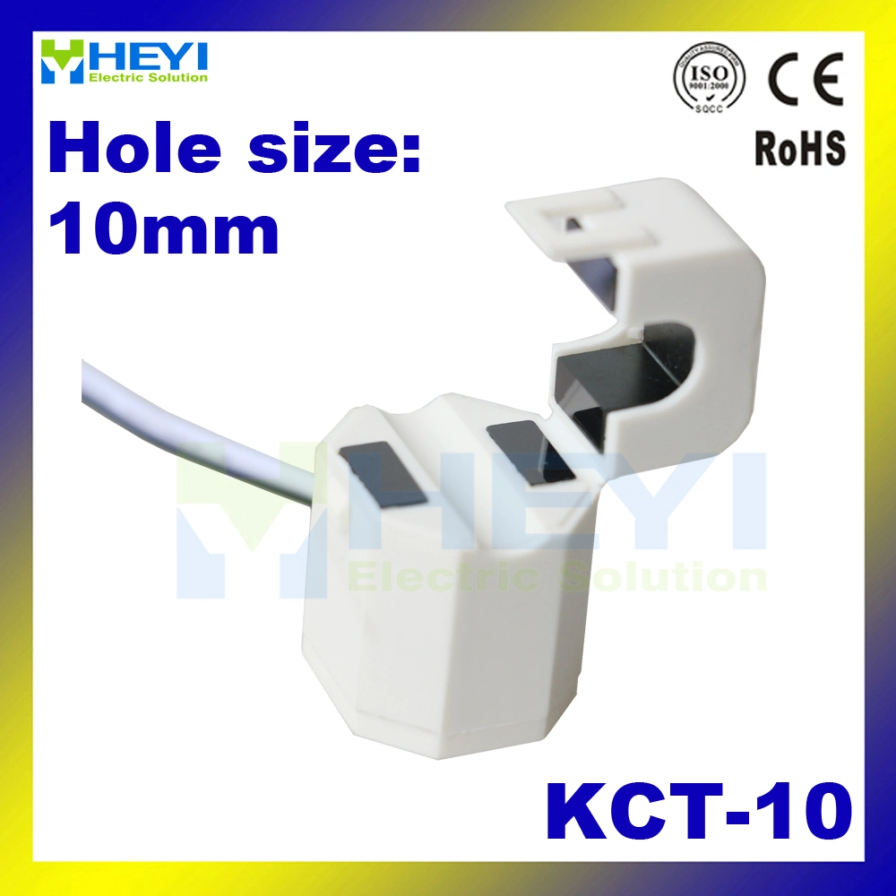 Kct-10 5A/2.5mA Clip-on CT China Factory Split Core Current Sensor 2000turns for Home Energy Monitor
